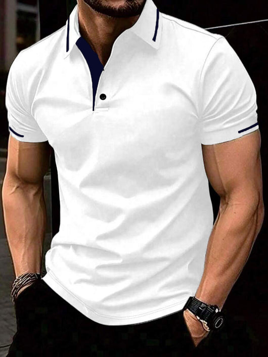 Camisa Casual Transpirable de Manga Corta para Negocios y Commuting - Image 25