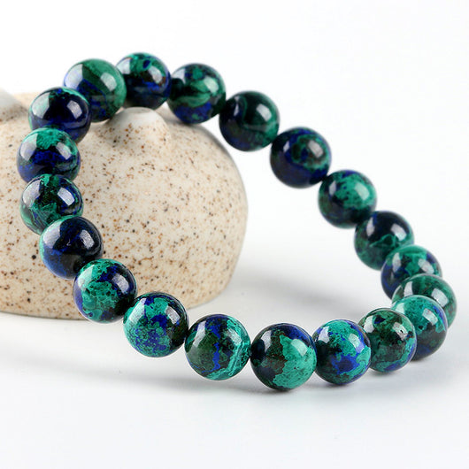 Pulsera de Cuentas Azurita Fénix Turquesa Natural - Image 2