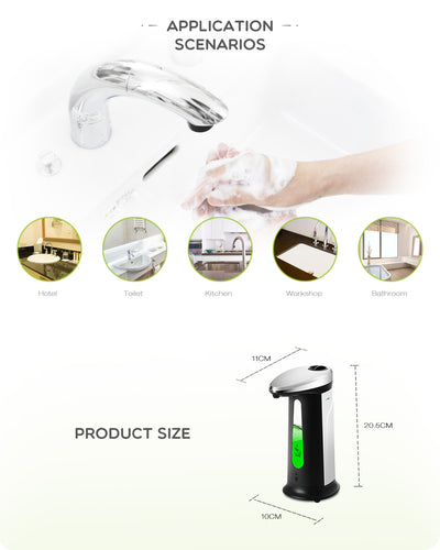 Dispensador Automático de Jabón Líquido con Sensor Inteligente Sin Contacto 400ml - Image 14