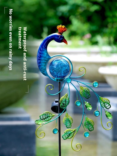 Lámpara Solar Decorativa Pavo Real para Jardín - Image 7