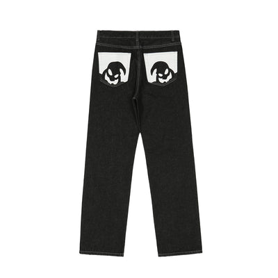 Jeans Casual Lavados con Estampado de Bolsillo para Hombre - Image 11