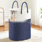 Blanco Y Azul Marino 33 X 27x45 Cm