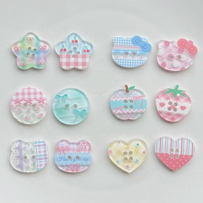 Botones Decorativos Cuadros Acrílicos para Personalizar Ropa - Image 22