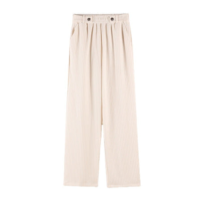 Pantalón Casual de Pana Talle Alto Recto - Image 13