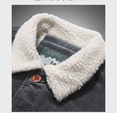 Chaqueta Casual Oversize para Hombre con Rayas Finas - Image 9