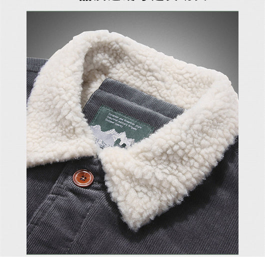 Chaqueta Casual Oversize para Hombre con Rayas Finas - Image 9