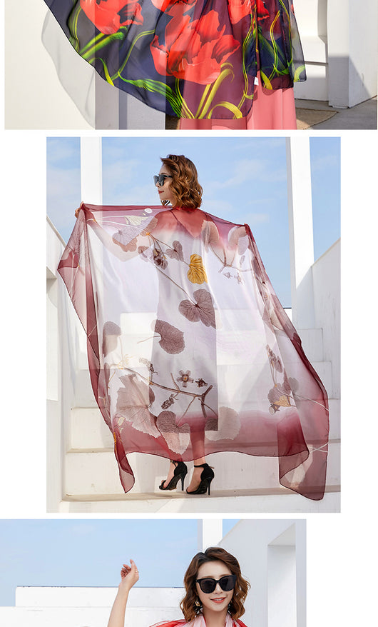 Foulard Ligero Multiuso para Playa - Protección Solar y Estilo - Image 50