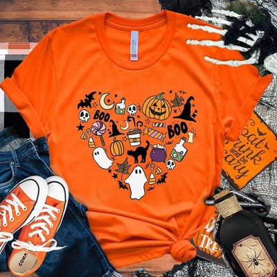 Camiseta Halloween Boo Pumpkin Love Unisex - Image 5