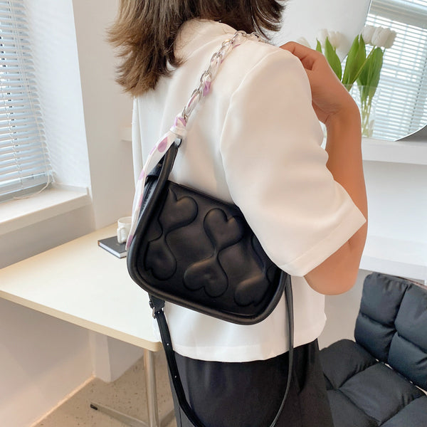Bolsa de Hombro Diagonal Cuadrada Pequeña