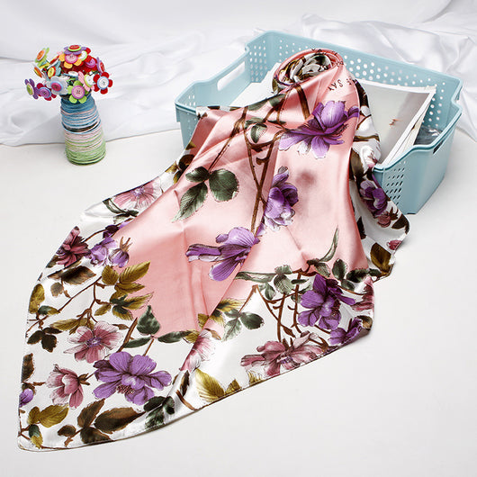 Pañuelo de Seda Estampado Vintage para Mujer - Image 10