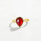 Anillo de Granate Natural en Plata Esterlina - Diseño Elegante y Sofisticado