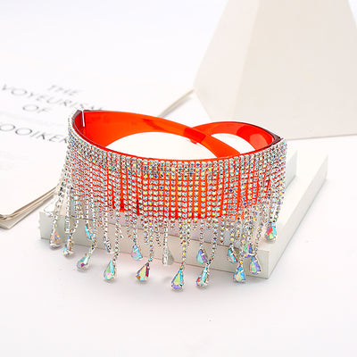 Gafas de Sol con Aro Decorativo, Diamantes y Borlas Artesanales - Image 11