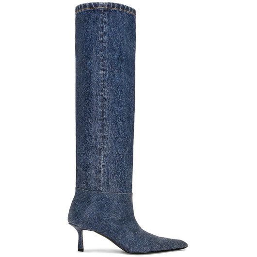 Botas Vaqueras Cuadradas con Tacón Stiletto - Estilo Casual Moderno para Mujer - Image 21