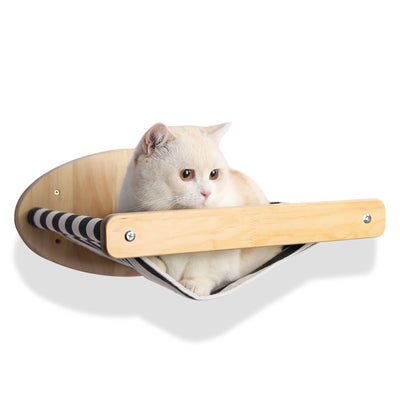 Centro de Juegos Felino Multinivelado de Madera de Pino con Hamaca y Cápsula - Image 5