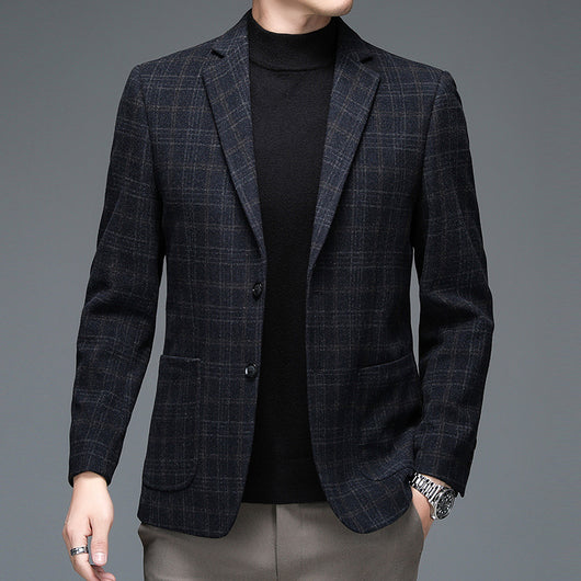 Blazer Cuadros Hombre Elegante para Negocios - Image 6