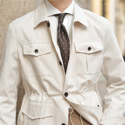 Chaqueta de Caza Vintage con Solapa para Hombre - Image 4