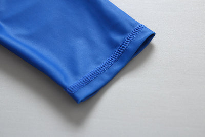 Traje de Baño Infantil a Rayas Azul Marino - Conjunto Completo para Surf y Spa - Image 8