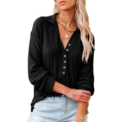 Camisa de Manga Larga a Rayas con Solapa - Diseño Casual Versátil - Image 16