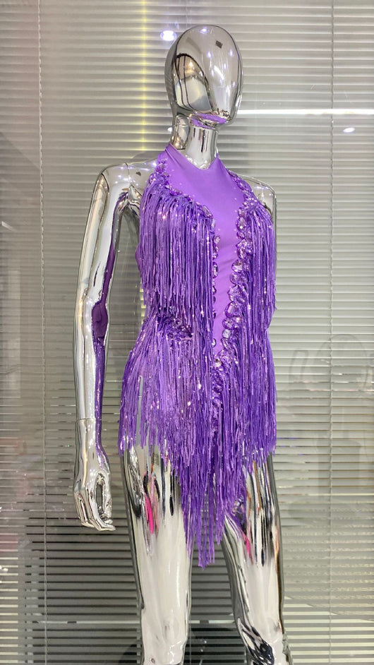 Medias Elegantes con Lentejuelas, Borlas y Cristales Brillantes - Image 13
