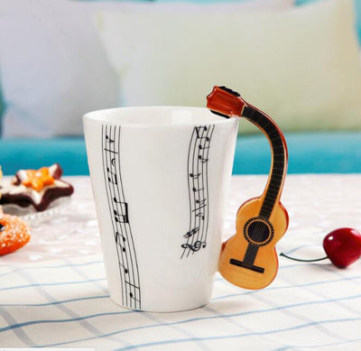 Taza de Cerámica con Asa de Saxofón y Notas Musicales - Image 19