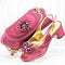 Conjunto de Fiesta Elegante con Zapatos de Tacón Punta Aguda y Bolso de Cristales