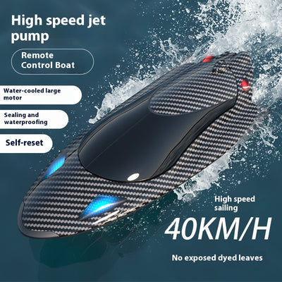 Barco de Carreras Teledirigido de Alta Velocidad con Motor Turbojet Refrigerado