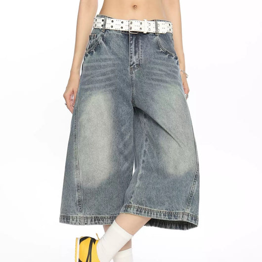Pantalones Cortos Vaqueros Clásicos Sueltos y Rectos para Verano - Image 10
