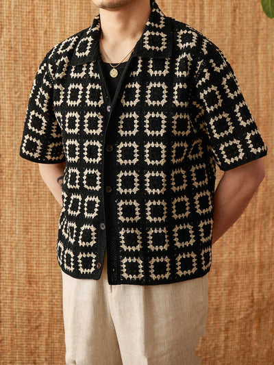 Cardigan Tejido sin Costuras de Manga Corta - Estilo Casual y Cómodo - Image 3