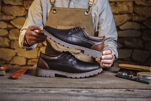 Zapatos Casuales de Cuero Estilo Británico Retro para Hombre - Image 26