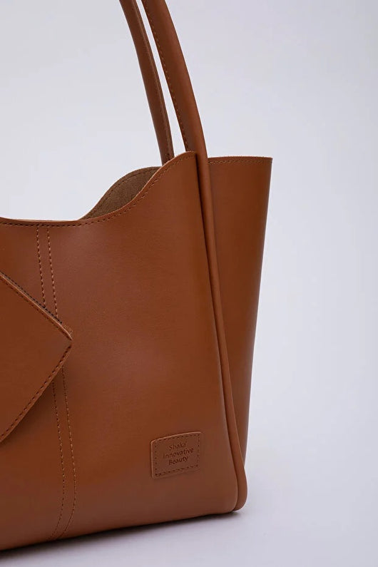 Bolso de Cuero Sintético para Mujer con Cartera y Neceser Integrado - Image 3