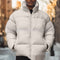 Chaqueta Acolchada de Plumón con Forro Polar para Hombre
