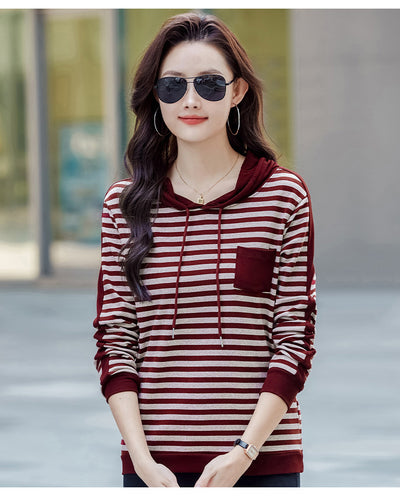 Blusa Larga Coreana Holgada para Tallas Grandes - Manga Larga Versátil - Image 27