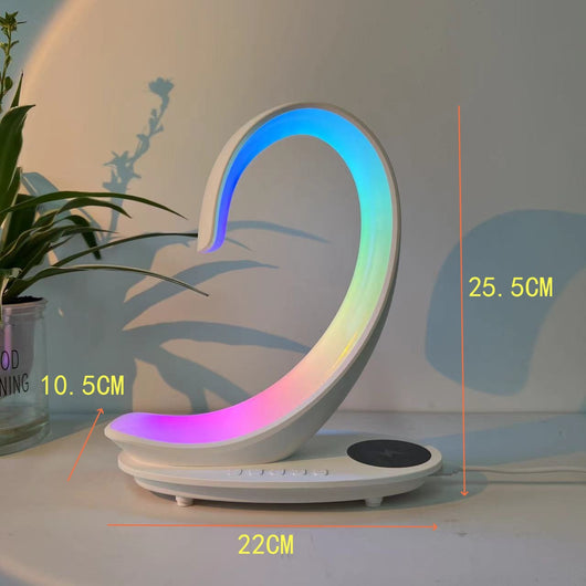 Cargador Inalámbrico de Escritorio 3 en 1 con Parlante Bluetooth y Luz LED Cisne - Image 15