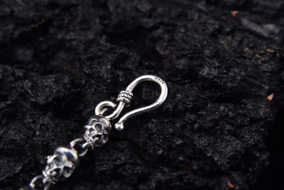 Collar de Plata Esterlina 925 con Calavera de 6mm - Image 6