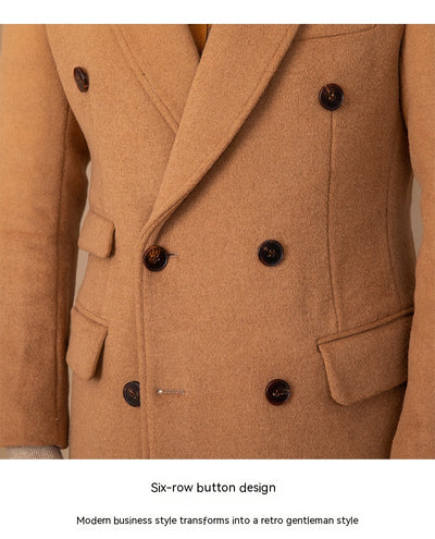Chaqueta Térmica Abrigo Grueso de Lana con Cuello Doble - Image 2