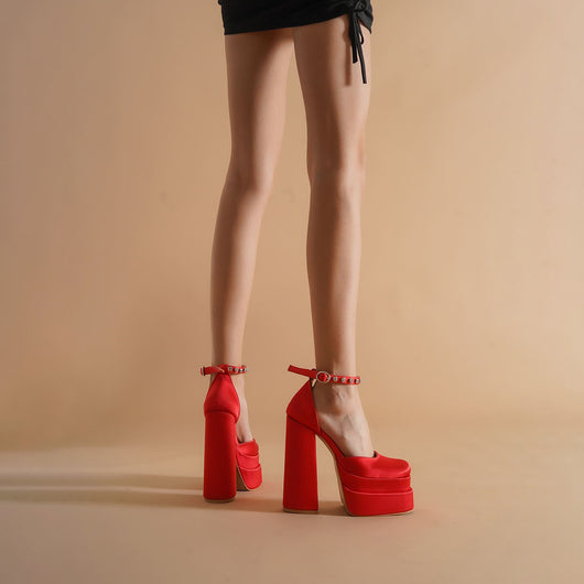Tacones Plataforma 14cm con Brillantes Cristal - Image 2
