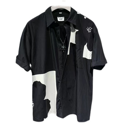 Camisa de Contraste Manga Corta para Hombre - Image 4