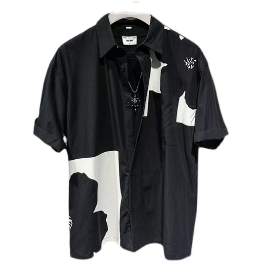 Camisa de Contraste Manga Corta para Hombre - Image 4