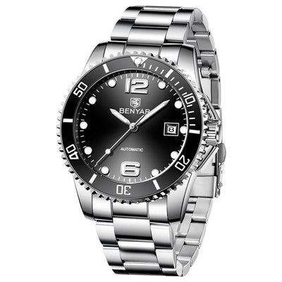 Reloj Mecánico Automático para Hombre con Correa de Acero Inoxidable - Image 10