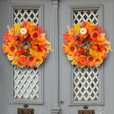 Decoración de Pared con Flores Simuladas y Rama Seca - Image 3