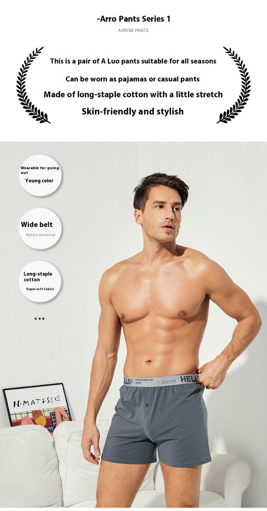 Pantalones Boxer Sueltos para Casa HELLO - Algodón Puro Hombre - Image 13