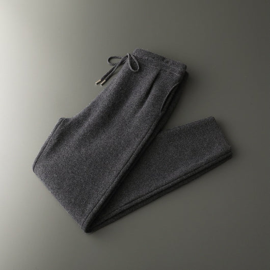 Pantalones Casuales de Cachemira Suelta para Hombre - Image 9