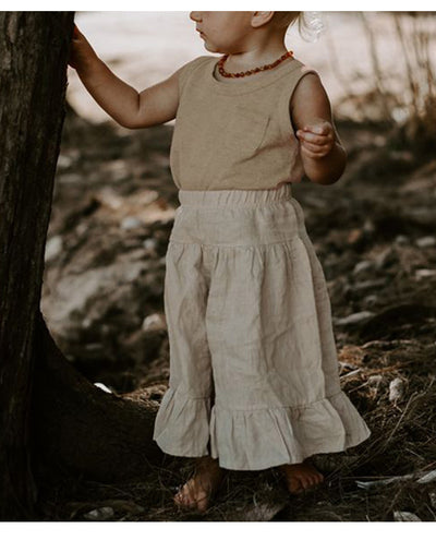 Pantalón Niña Estilo Nórdico Cintura Elástica Colores Puros - Image 27