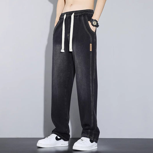 Pantalones Casuales Hombre Cintura Elástica Estilo Retro Americano - Image 6