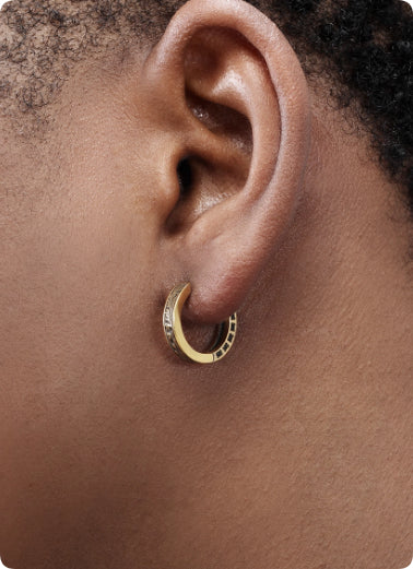 Aretes Hip Hop Plata 925 Vintage Dorados para Hombre - Image 10
