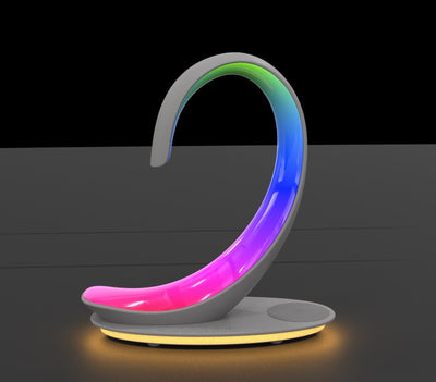 Cargador Inalámbrico de Escritorio 3 en 1 con Parlante Bluetooth y Luz LED Cisne - Image 6