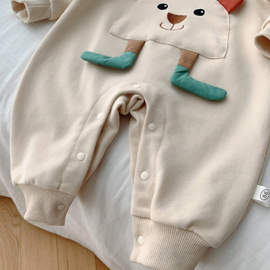Pijama Enterizo Coreano para Bebé - Diseño Adorable para Gatear - Image 4