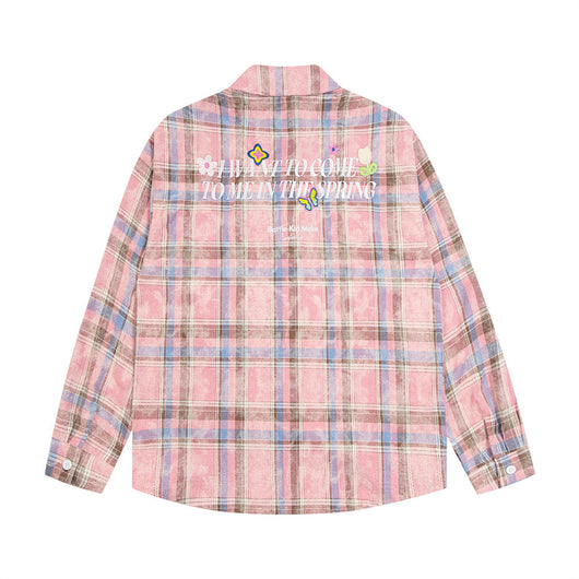 Camisa a Cuadros de Manga Larga Unisex - Image 8