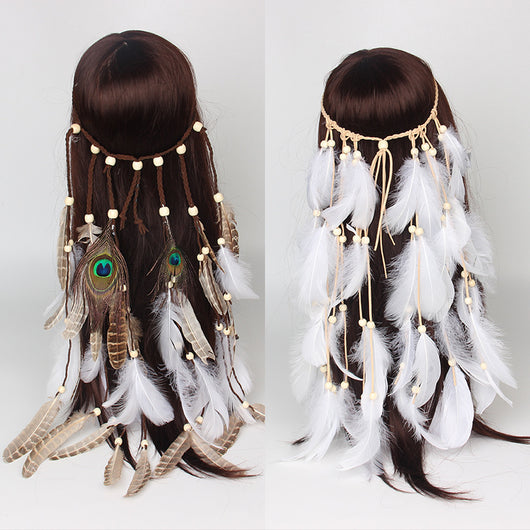 Banda para el Cabello con Plumas - Accesorios Bohemios - Image 10