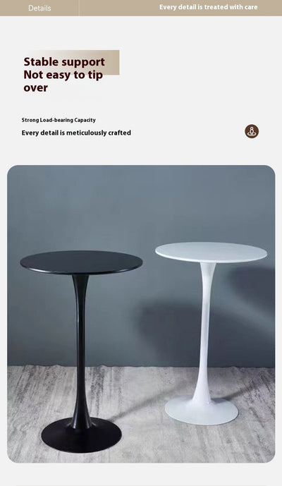 Mesa Alta Redonda para Negociaciones y Café - Diseño Moderno Leisure Home - Image 13
